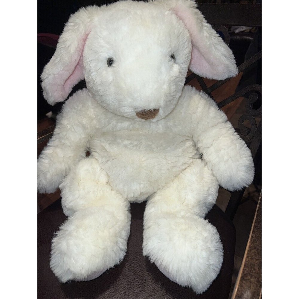 RARE Floppy Friends White Bunny Rabbit Mervyn's Vtg  27" Plush ”Long Ears HUGE